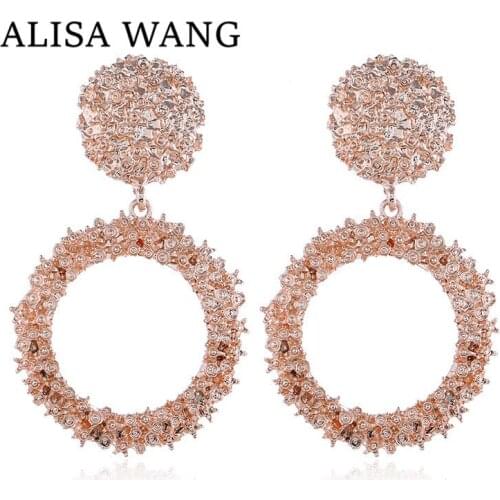 Fashion New Statement Earrings 2019 Round Circle Earrings For Women Hanging Dangle Earrings Drop Earing Modern Jewelry