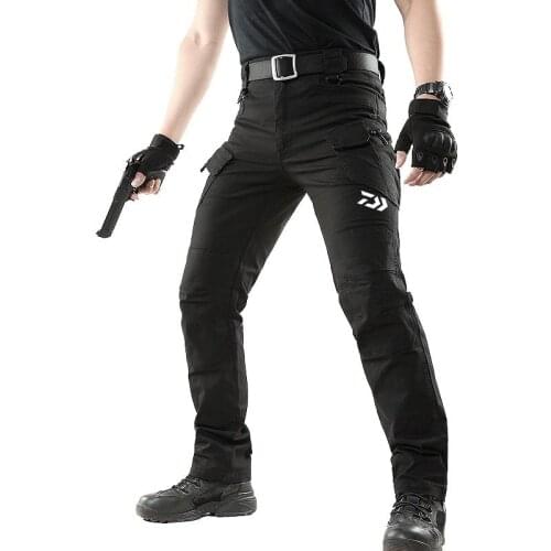 Outdoor Sport Fishing Pant Men Militar Tactical Military Full Length Pockets Trousers Climbing Camping Driving Hunting Trousers