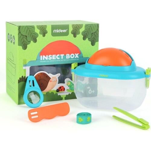 2021 New arrival Transparent Insect Plastic Box Reptile Incubator Child Insect Observation Box Biological Experiment Magnifier