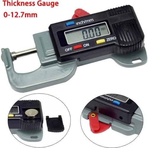 Portable Precise Digital Thickness Gauge Meter Tester Micrometer 0 to 12.7mm Horizontal type thickness gauge