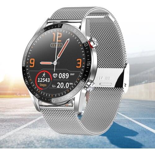 Smart Watch Bluetooth Call Push Message ECG+PPG Heart Rate Fitness Tracker Blood Pressure IP68 Waterproof Smartwatch VS L15 L8