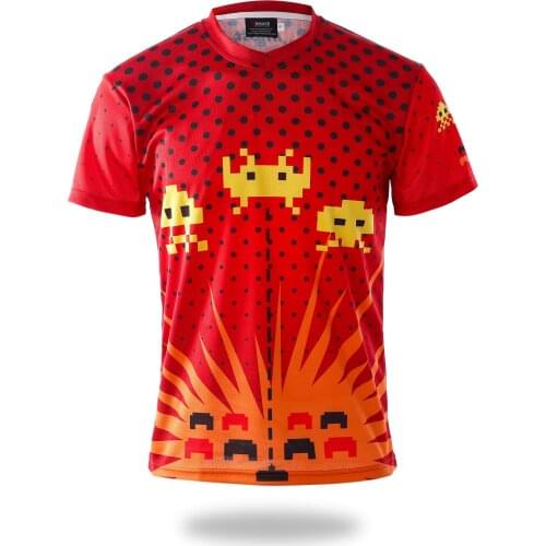 Vimost Sports Red Bee Design Esports Gaming Jersey Apparel Video Games Shirts