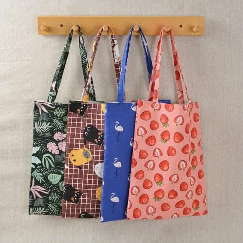 Cotton Women Linen Shoulder Bag Shopping Beach Travel Tote Handbag Casual Bag