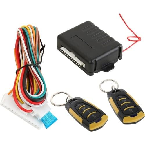 Car Keyless Entry System Button LED Keychain Central Door Lock Kit Car Remote Keychain Central Door Lock Kit 410/T112