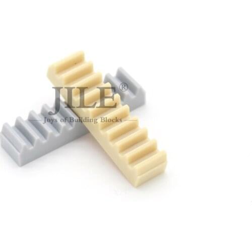 Technic 10 Gear Rack 1X4 3743 Bevel DIY Bricks Building Blocks Parts Accessories Particles Combination and Science Mechanical