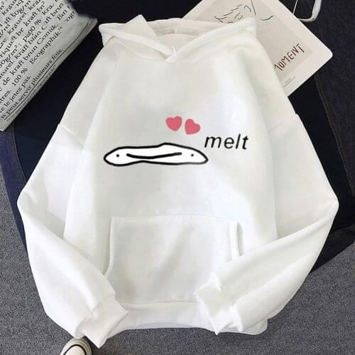 Korean Cartoon Hoodie Oversized Sweatshirt Women/Men Punk Clothes Dream Smp Melt Print Unisex Graphic Hoodies Loose streetwear