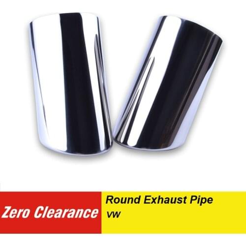 Zeroclearance Universal Car Exhaust Tip Stainess Steel Muffler Tail Pipe Car Styling Modified Replacement For VW For Volkswagen