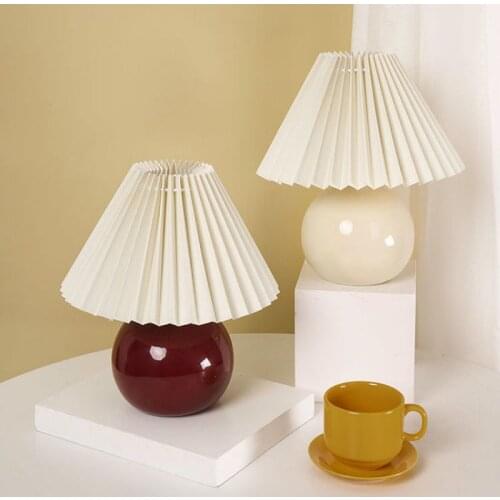 Japanese Vintage Table Lamp Colorful Ceramic Table Lamps For Living Room Desk Decor Light Night Bedroom Romantic Bedside Lamp