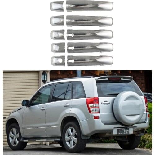 High quality Car The door handle Covers ABS Chrome For Suzuki Grand Vitara JT 2005-2014 Car Styling 10pcs