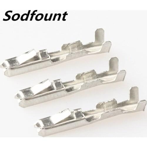 100pcs H62 brass tinned 0.6mm automotive terminal Automotive connector female terminal DJ625B-0.6×0.6A