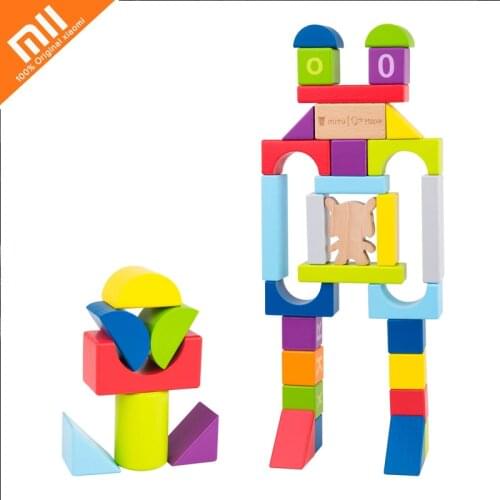 Genuine millet Mitu Hape 70PCS puzzle building blocks 26 letters 10 figures educational toys smart home gifts children HOT