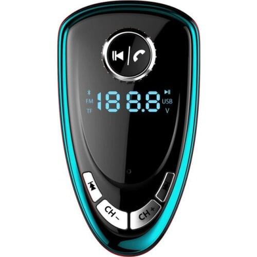 A27 Car MP3 Audio Player LED Car Kit FM Transmitter Handsfree Calling Dual USB Car Charger Support TF Card