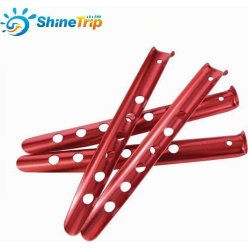 ShineTrip 23cm 31cm Aluminum U-Shaped Tent Nail Tent Stakes Snow Peg Sand Peg for Outdoor Camping Hiking Beach Tent Accessories