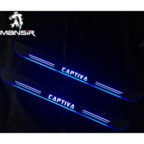Car Scuff Plate Pedal Lamps For Chevrolet Captiva 20112012 2013 2014 2015 2016 2017 2018 Door Sill Pathway Light LED Lighting