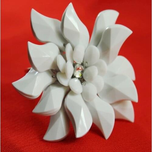 White acrylic beades napkin rings beaded wedding wholesale, napkin holder
