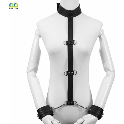 BESTCO 18+ Handcuffs Collar Neck Shackles Bondage Adult BDSM Games Restraints Slave Erotic Sex Toys Fetish Products For Couples