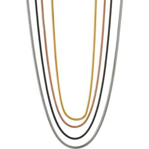 Stainless Steel Width 0.9/1.2/1.5mm Snake Chain Necklace For Women Men Gift Pendant Necklace Jewelry Various Length Dropshipping