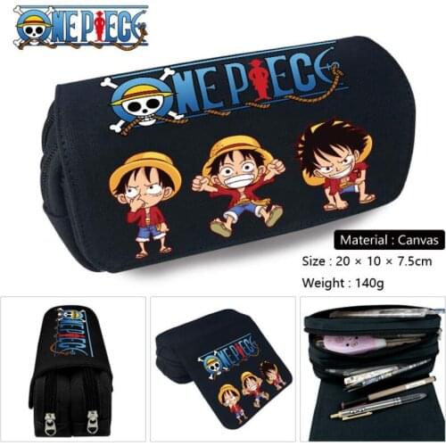 One Piece One Piece Cosplay Pencil Case Cosmetic Bag Stationery Box Students School Boys Girls Cartoon Anime Pen Pencile Pouch B