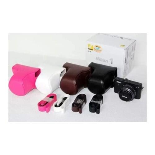 PU Leather camera case bag for Nikon J1 J2 J3 J4