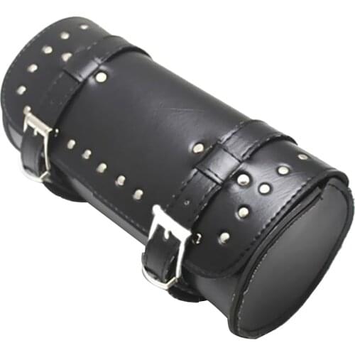 Black Luggage Roll Tool Storage Bag for Custom Motorcycle Touring Reinforced stitching and durable construction