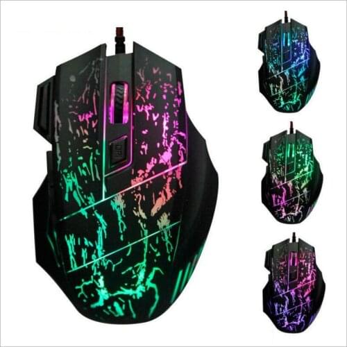 Colorful LED Optical USB Wired Gaming Mouse Mice For PC Laptop LOL/CF Gaming Mouse Mosunx Simplestone 5500 DPI