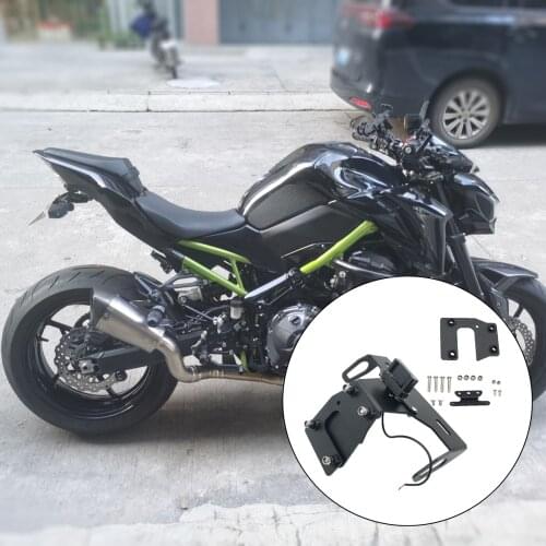 Motorcycle License Registration Plate Holder Replacement Fits for KAWASAKI Z900 Z 900 17-20 Splash Guard Canceller Stand Steady
