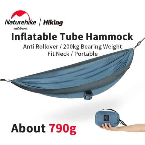 Naturehike Camping Hammock 0.79g 2 Persons 210T Nylon 200 kg Bearing Weight Parachute Hammock With Folding Portable Mosquito Net
