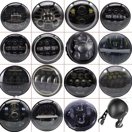 Chrome 5 3/4'' LED Motorcycycle Headlight 5.75inch Phare Moto LED Headlamp for Harley Iron 883 XG750 XL1200 Dyna Street Bob FXDB