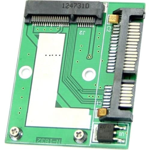 Mini NEW PCI-E Half Height mSATA SSD to 7mm 2.5" SATA 22pin Hard Sisk Drive PCBA