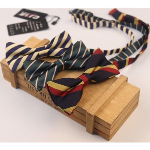 44colors fashion designer hot mens bow tie for business suits bowtie classic butterfly striped 1200 needle 300pcs/lot fedex