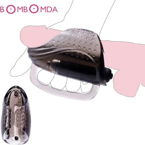 Men Penis Extend Vibration Trainer USB Charger Male Delay Training Glans Vibrator 10 Speed Sex Machine Adult Sex Toys for Men