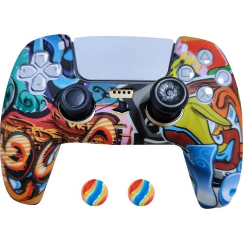 PS5 Soft Silicone Gel Rubber Case Joystick Cover For SONY Playstation 5 PS5 Controller Skin Protection Case For PS5 Gamepad Game