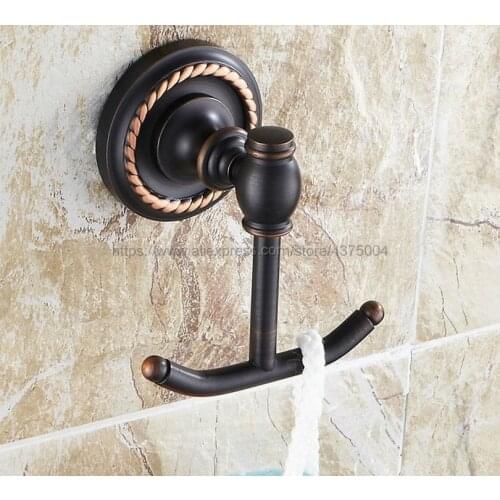 New black bronze coat hook clothing hook wall hanging kitchen and bathroom hardware pendant Nba213