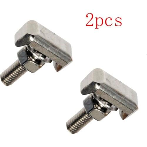 NST 2Pcs Stainless Steel Replacement Bolt Battery Terminal M6 Screws Bolt Nut Washer T-Bolt