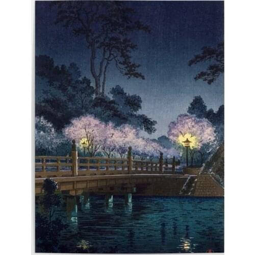 Prints Posters Home Koitsu Decorative Benkei Bridge Canvas Painting Wall Artwork Japan Modern Vintage Bedroom Modular Picturers