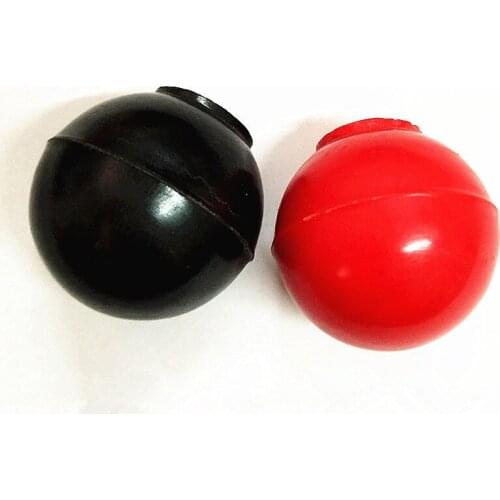 Plastic Round Handle Ball Knob M10/M12 Threaded 30/40mm Dia Machine Tools Black