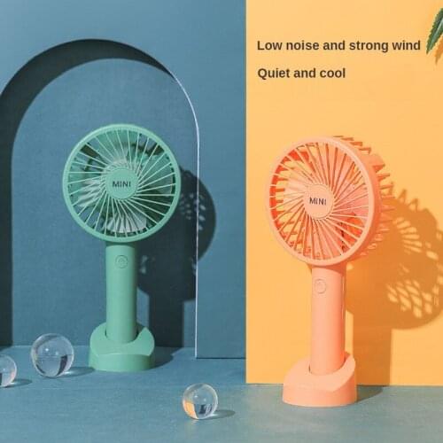 Handheld Portable Charging Mini Fan Student Travel Can Clip Mobile Phone USB Wind Scroll Artifact