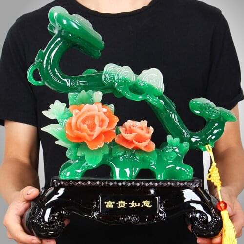 CHINESE STYLE LUCKY FENGSHUI YURUYI RESIN STATUE CRAFTS HOME STUDY DESK ORNAMENTS SHOP BIRTHDAY PRESENT HOUSEWARMING PRESENT