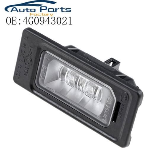 LED License Plate Lamp For A1 A3 A4 A5 A6 A7 Q3 Q5 TT For 2010-2014 4G0943021 4G0 943 021 5N0943021 3AF943021A