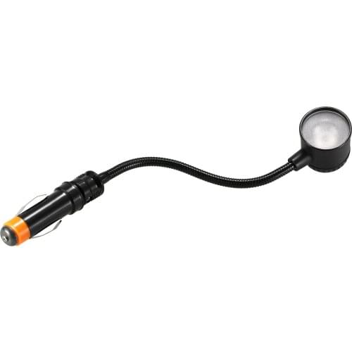 24V LED Flexible Reading Map Lights Car Interior Black Car Signal Lamp Universal