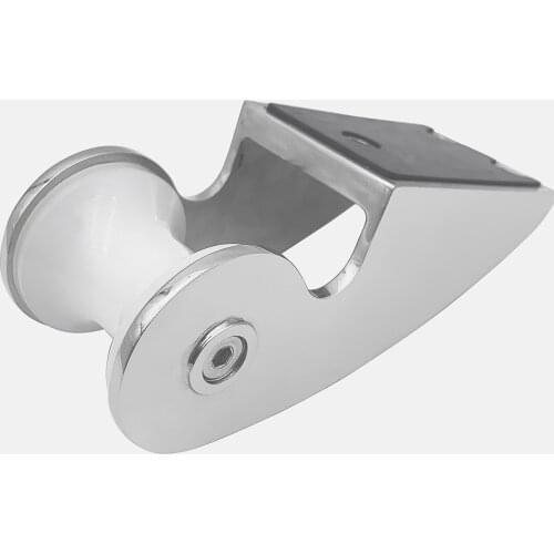 Heavy Duty marine grade stainless steel 316 boat Bow Anchor Roller Bracket yacht Lift Roller With Rubber wheel for Fixed anchor