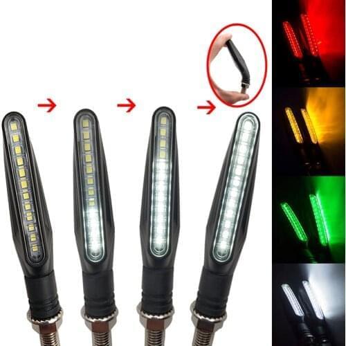 Universal Motorcycle LED Turn Signal Light Indicator Amber Flasher Lamp For Yamaha XSR 700 900 TDM 900 YBR 125 YZF R15 XT660