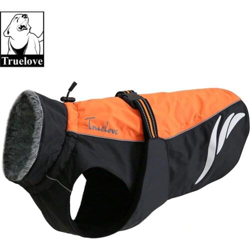 Truelove Waterproof Dog Winter Coat Vest Outdoor Reflective Walking Warm Pet Jacket Clothes For Large Small Dogs in stock Hot