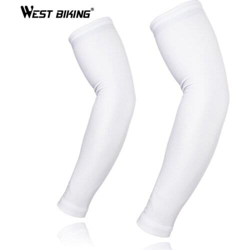 WEST BIKING Cycling Arm-Sleeves Breathable UV Protection Sport Riding Arm Warmer Oversleeve MTB Bike Bicycle Cycling Arm Warmers