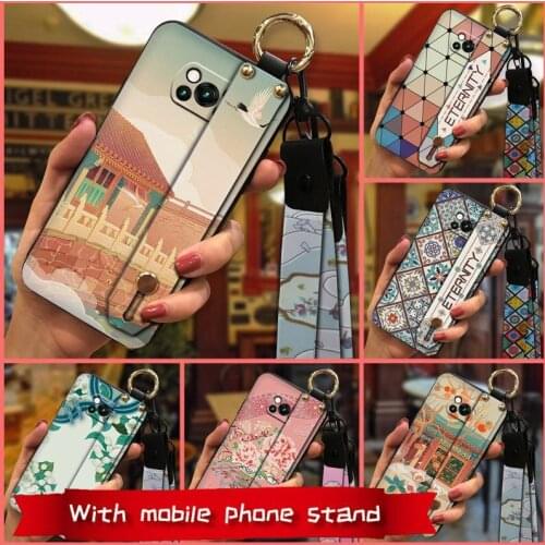 For Woman Lanyard Phone Case For Xiaomi Poco X3 NFC New Kickstand Anti-dust New Arrival Soft