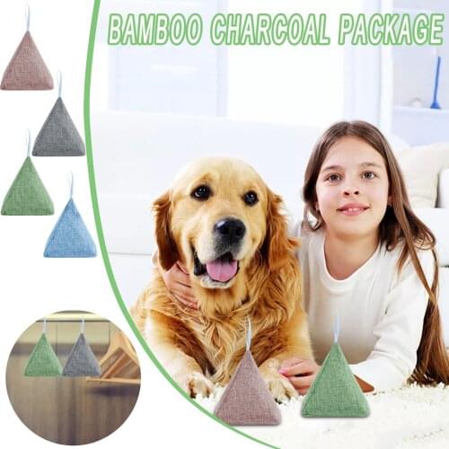 1pc Bamboo Charcoal Bag Activated Carbon Bag Household Car Air Freshener Deodorant For Cabinets Bathrooms Pet Areas Freshener