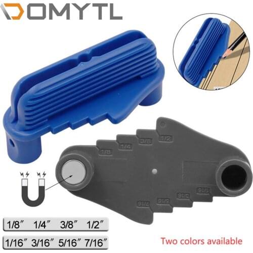 1pcs Scribe Bottom With Magnetic Accurate Mark To Find The Centerline Gauge Abs Plastic Woodworking Hand Tools