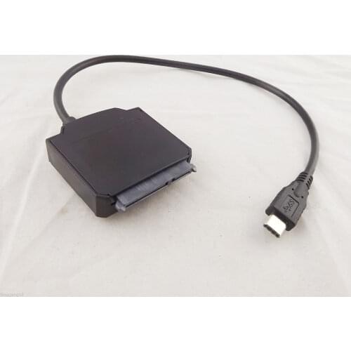 1pcs USB 3.1 Type C To SATA 22Pin Converter Adapter Cable 2.5 3.5" Hard Drive HDD SSD 40cm