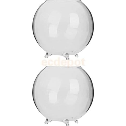 2 Pieces Glass Hydroponic Vase Micro Landscape DIY Bottle Terrarium Container