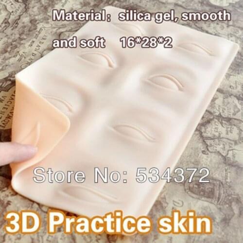2PCS/Lot ( Lips+Eyebrow) Profession Makeup Eyebrow Lips Practice Skin Free Shipping